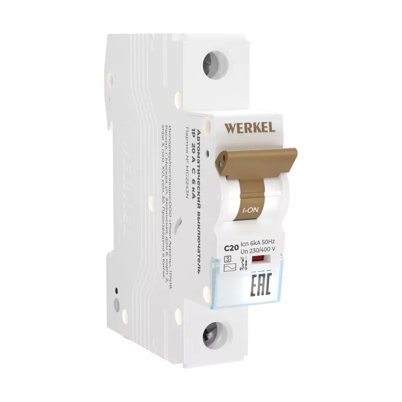   Werkel - 1P - 20A - C - 6kA - 1M