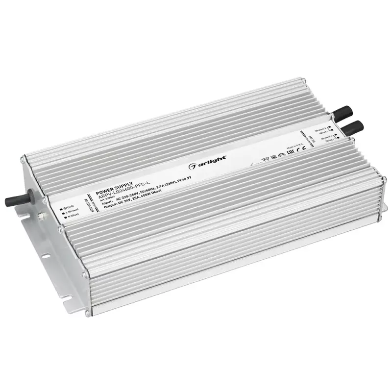   ARPV-LG24600-PFC-L (24V, 25.0A, 600W)