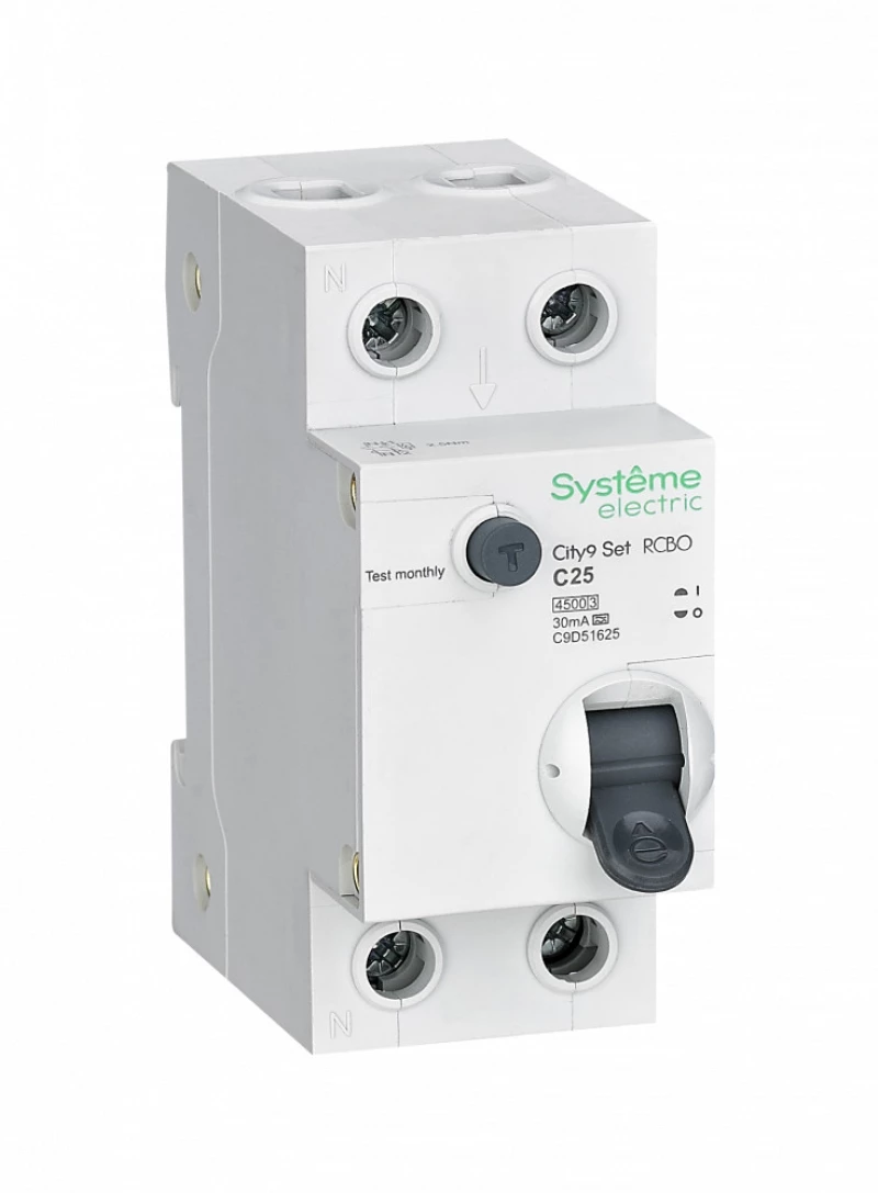   () Systeme City9 Set - 1P+N - 25A - A - 30mA -  C - 4.5kA