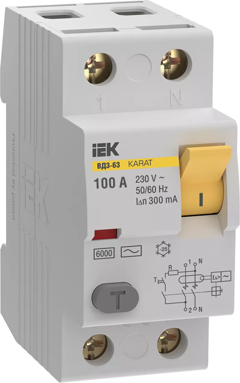    (/) IEK KARAT 3-63 - 2P - 100A - AC - 300mA