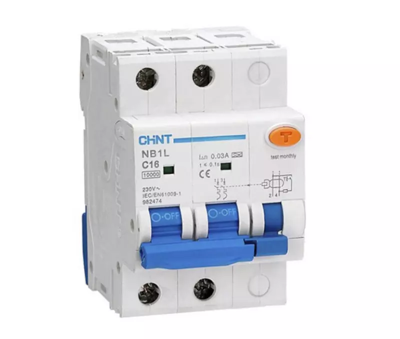   () Chint NB1L-40 - 1P+N - 6A - AC - 30mA -  C - 6kA