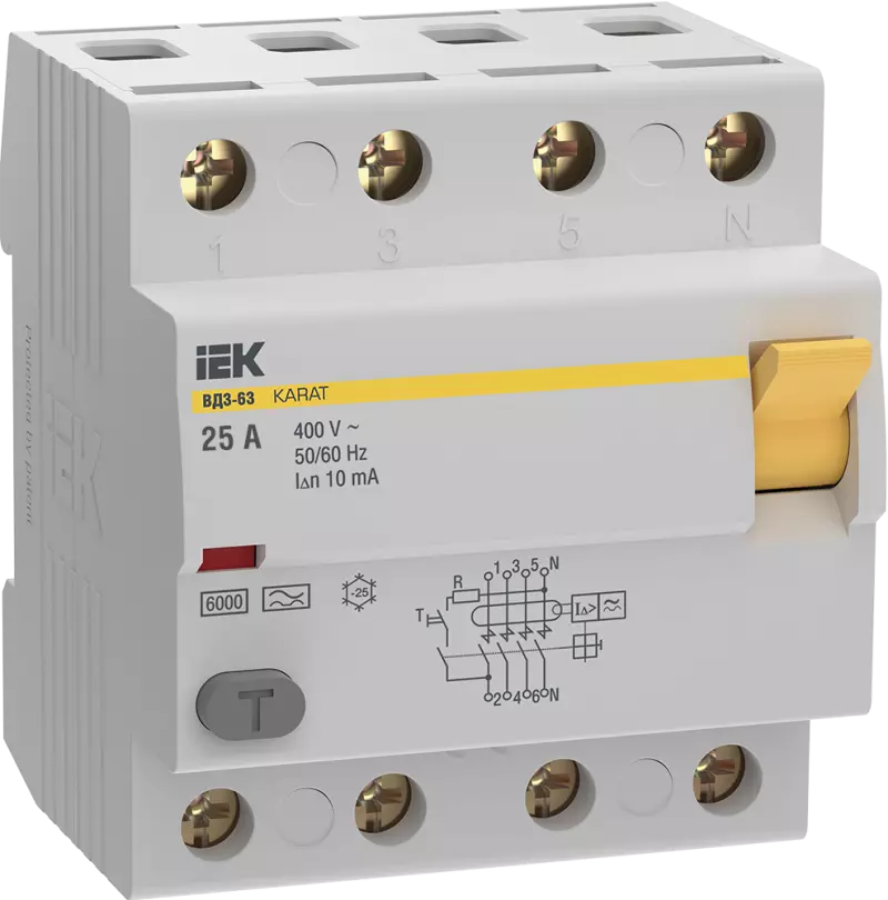    (/) IEK KARAT 3-63 - 4P - 25A - A - 10mA