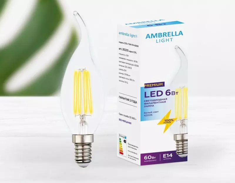    Ambrella light E14 6W 4200K  202215