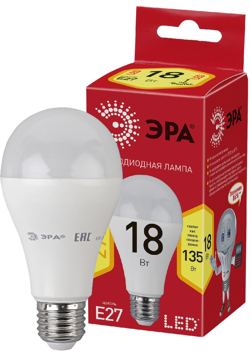 ECO LED A65-18W-827-E27  (, , 18, , E27) (10/100/1200)