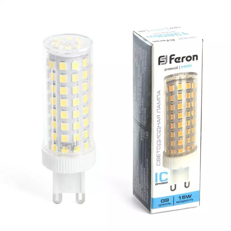   Feron G9 15W 6400K  LB-437 38214