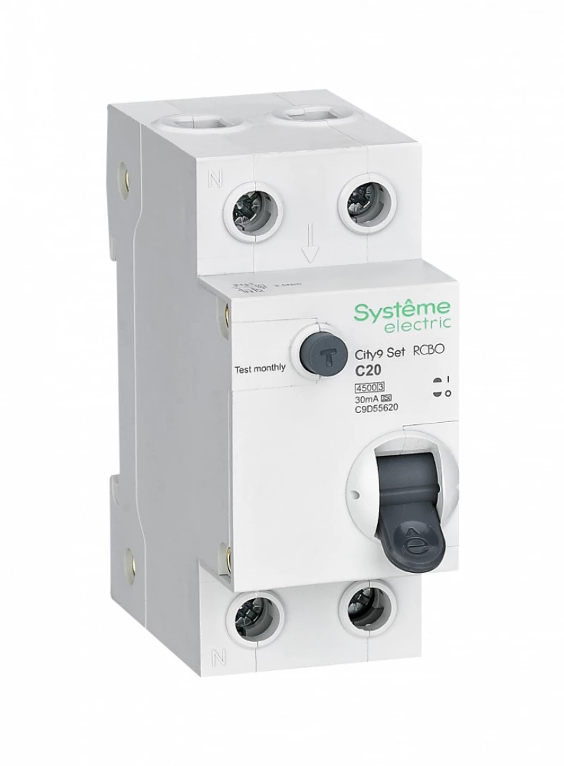   () Systeme City9 Set - 1P+N - 20A - A - 30mA -  C - 4.5kA