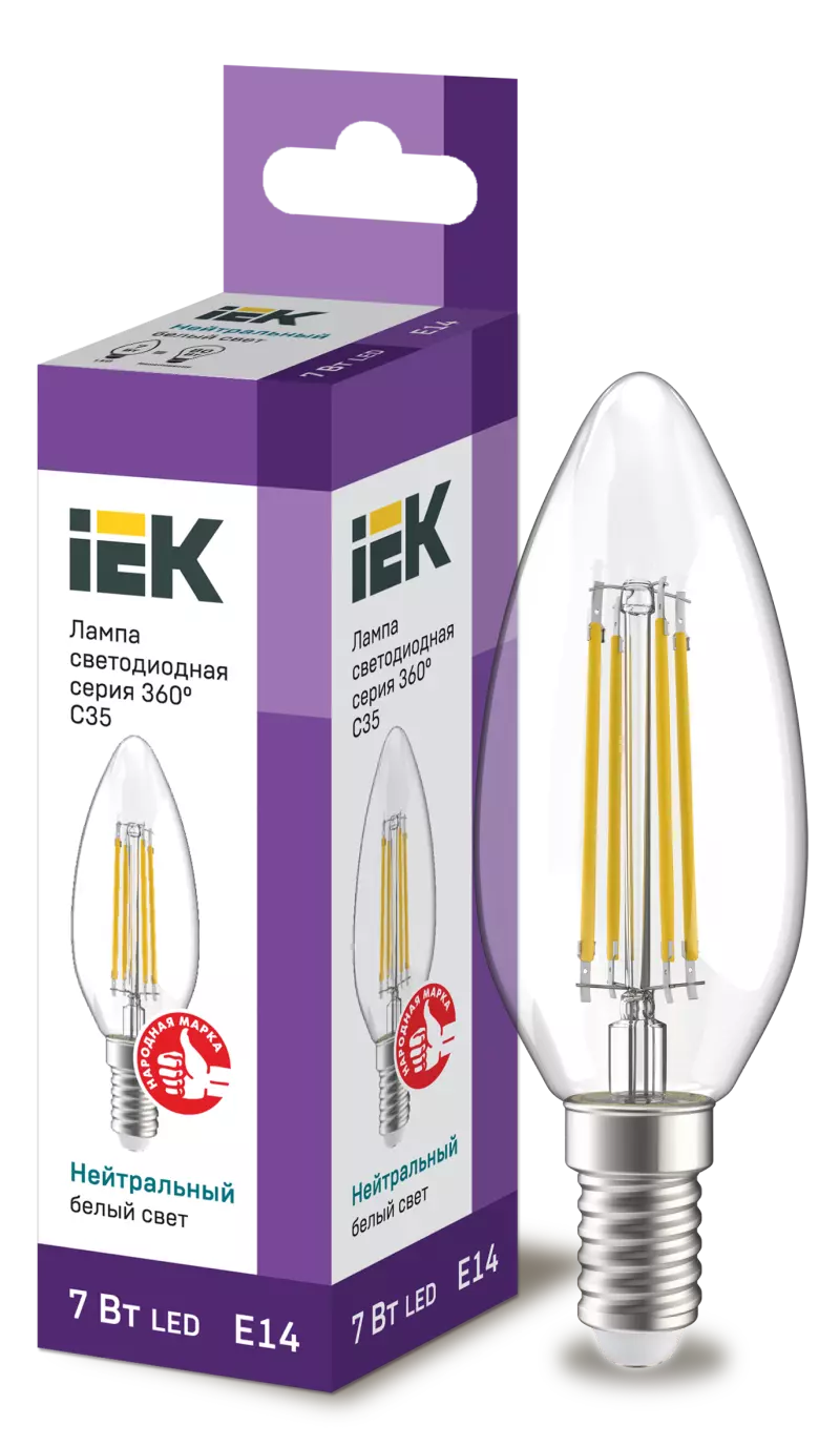  LED C35  . 7 230 4000 E14  360 IEK