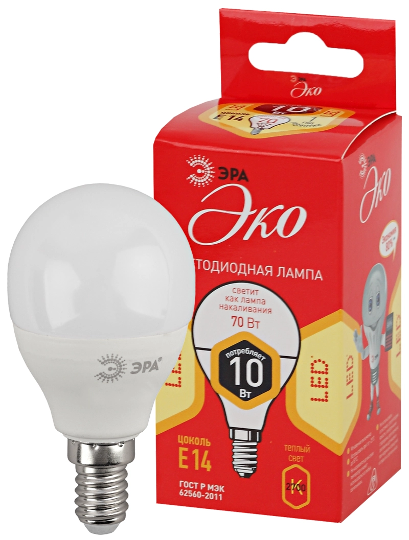    RED LINE ECO LED P45-10W-827-E14 E14 / 14 10    