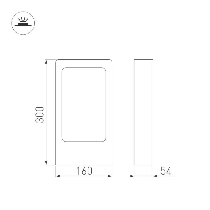  LGD-Path-Frame-J300B-7W Warm White