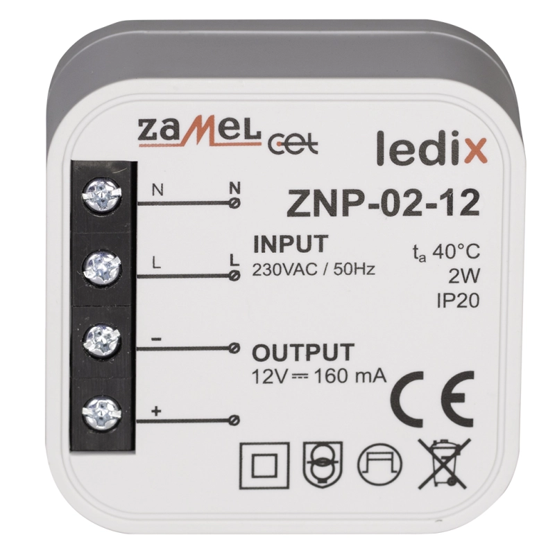   LED 12V DC 2W  .