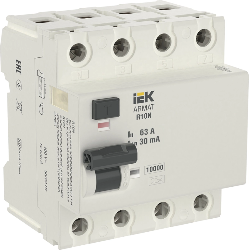    (/) IEK ARMAT R10N - 4P - 63A - A - 30mA