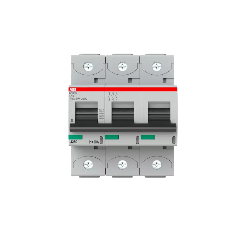   ABB S803C - 3P - 10A - C - 25kA - 3M - 400