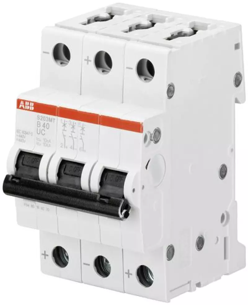   ABB S203MT - 3P - 8A -  C - 10kA - 3M - 400