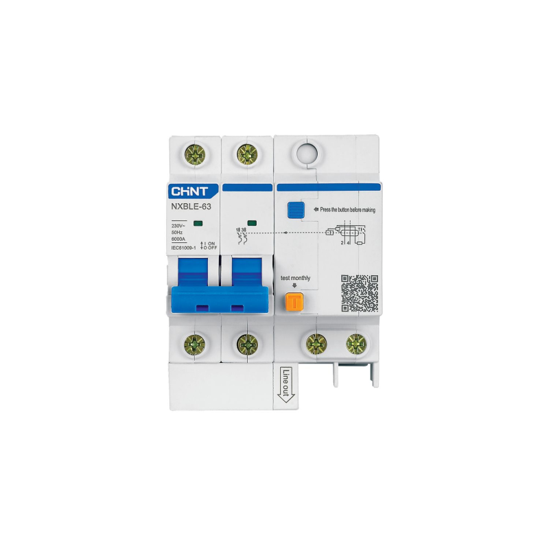   () Chint NXBLE-63 - 1P+N - 40A - AC - 100mA -  B - 6kA