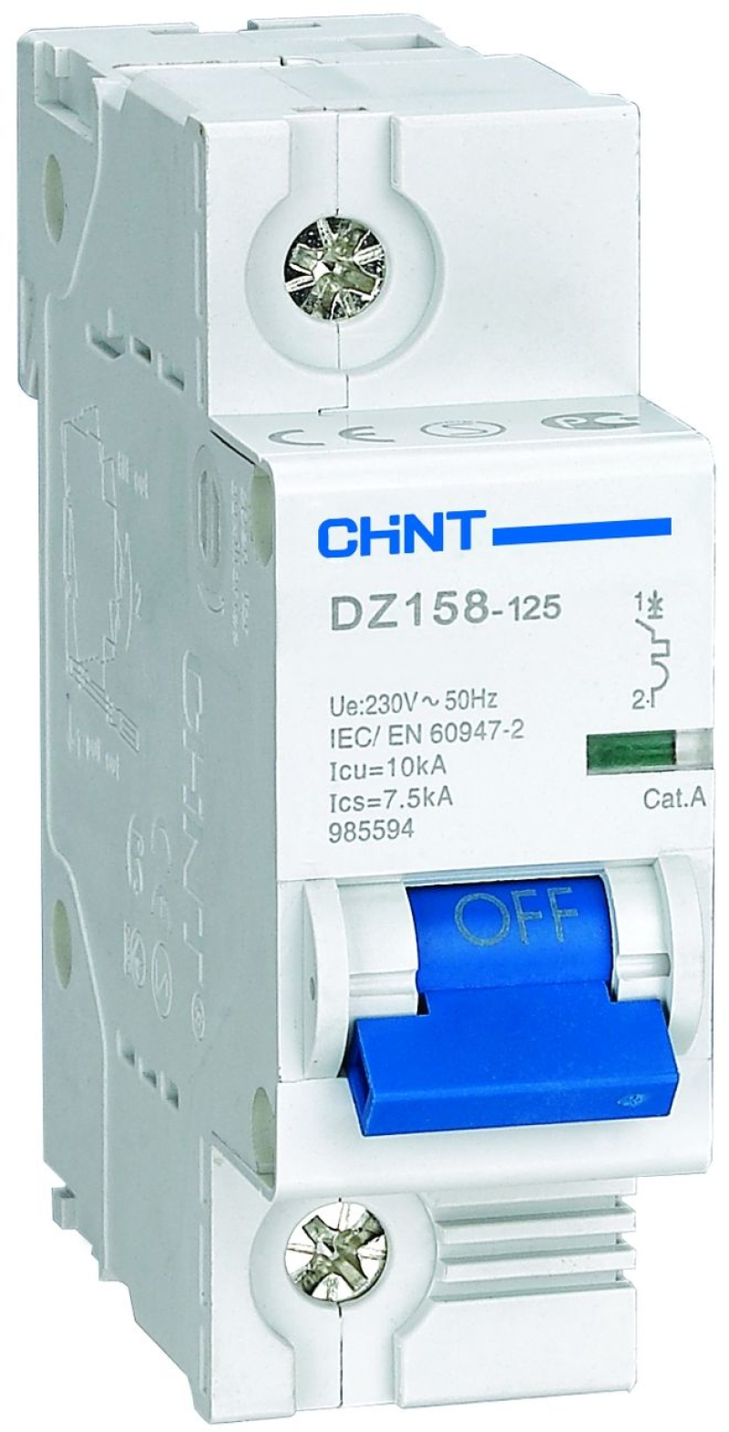   Chint DZ158-125H - 1P - 63A -  K - 10kA - 1.5M