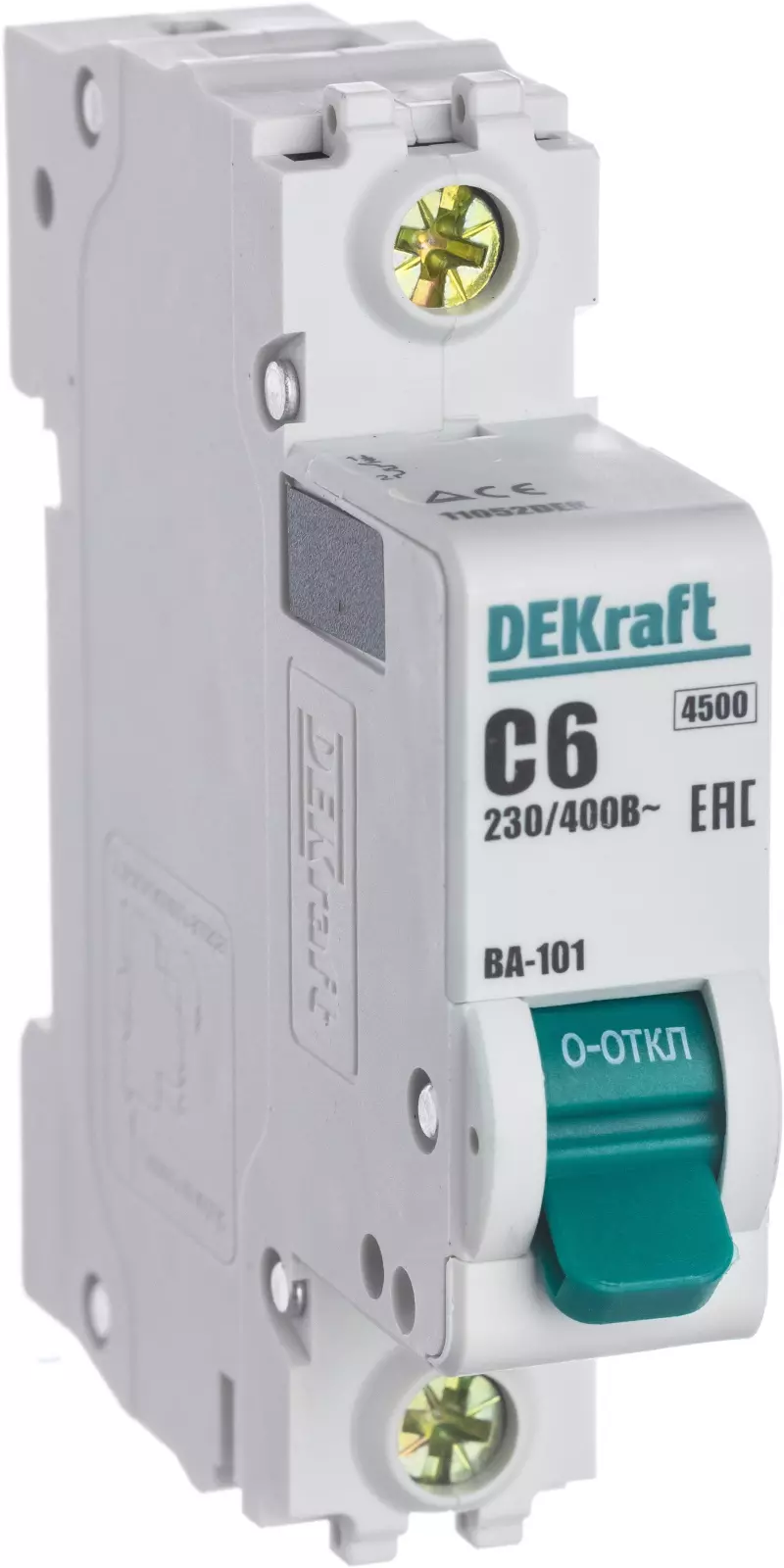   Dekraft -101 - 1P - 6A - C - 4.5kA - 1M