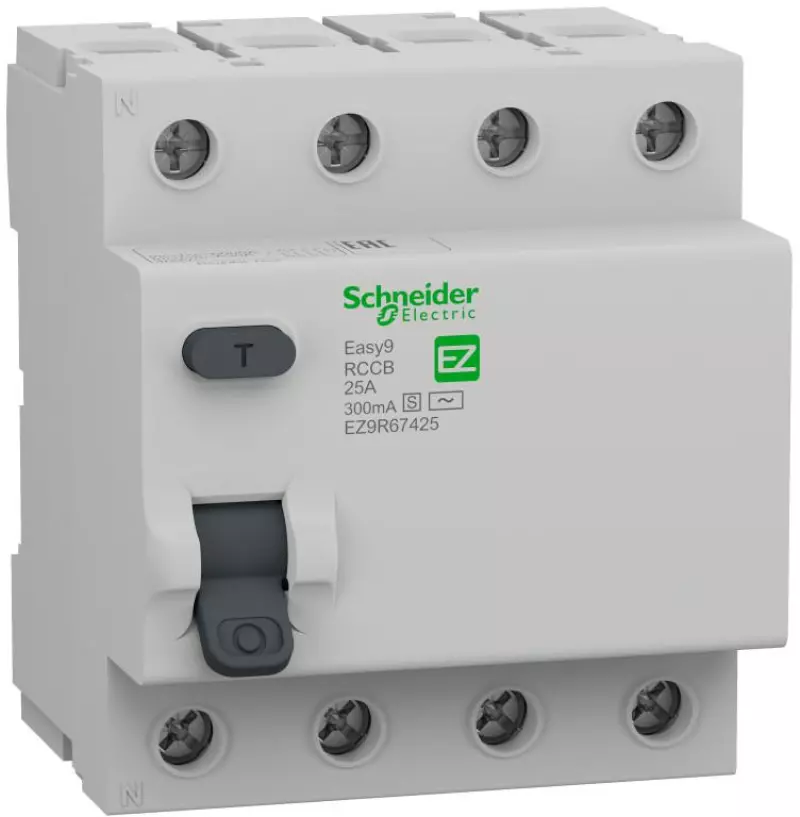     (/) Schneider Easy 9 - 4P - 25A - AC-S - 300mA