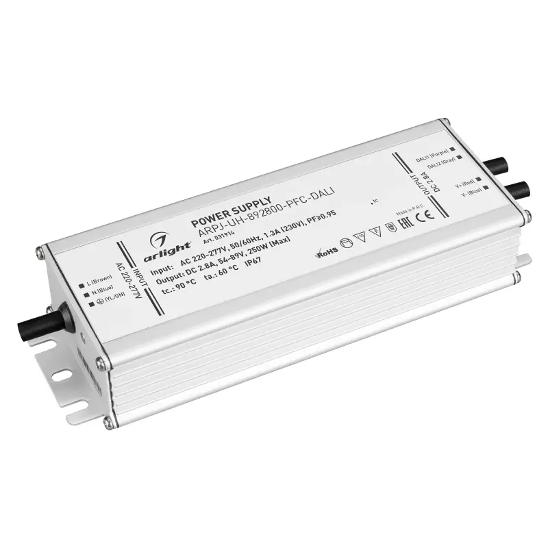   ARPJ-UH-892800-PFC-DALI (250W, 2.8A) (Arlight, IP67 , 7 )