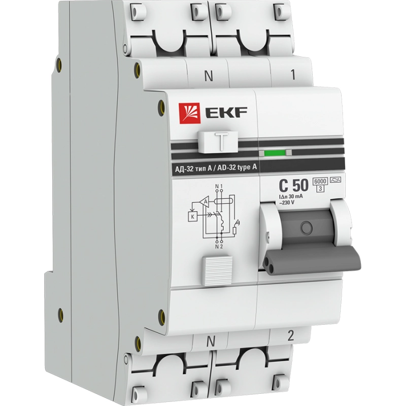   () EKF PROxima -32 - 1P+N - 50A - A - 30mA -  C - 6kA 