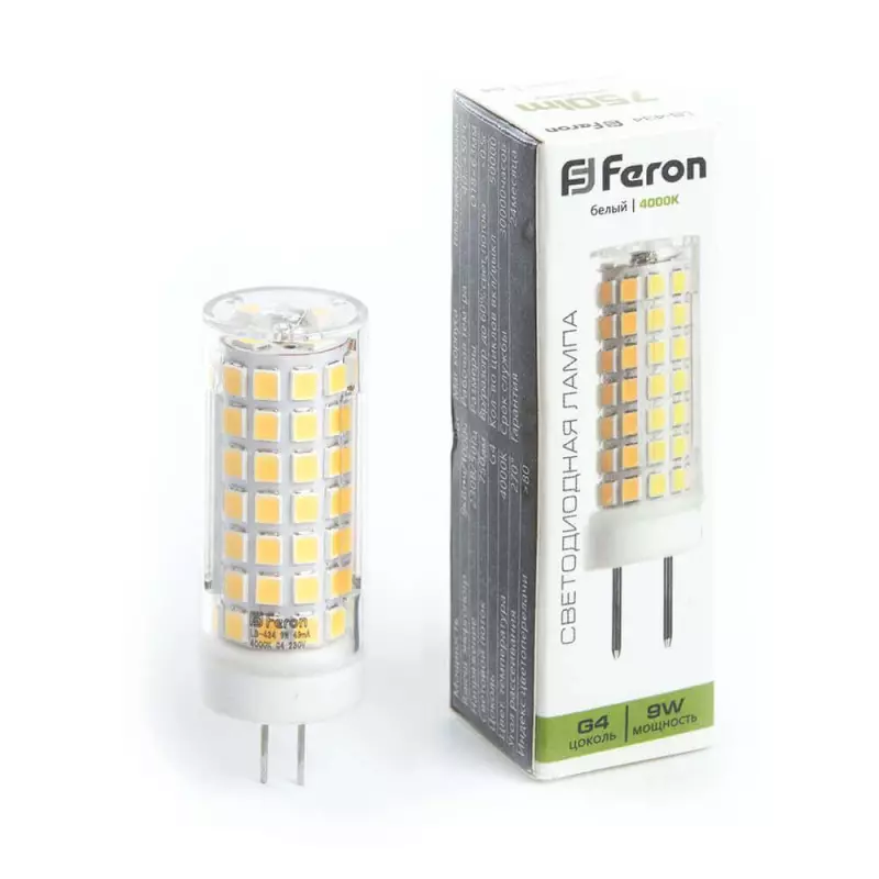   Feron G4 9W 4000K  LB-434 38144