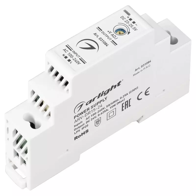   ARV-DR15-24 (24V, 0.63A, 15W)