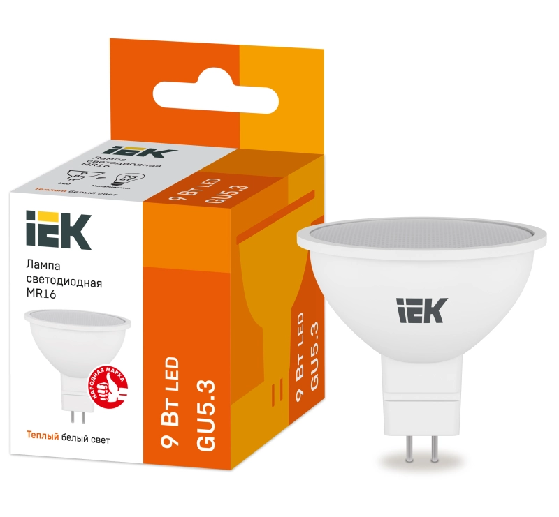  LED MR16  9 230 3000 GU5.3 IEK