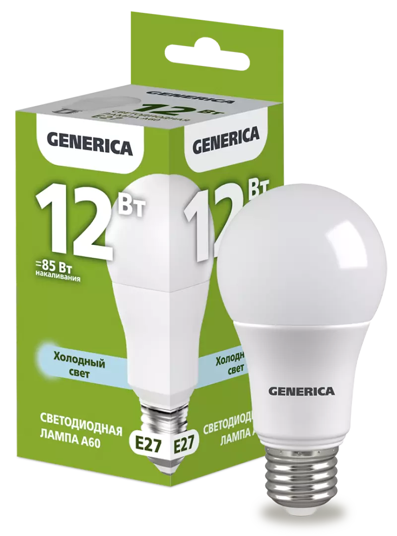  LED A60  12 230 6500 E27 GENERICA