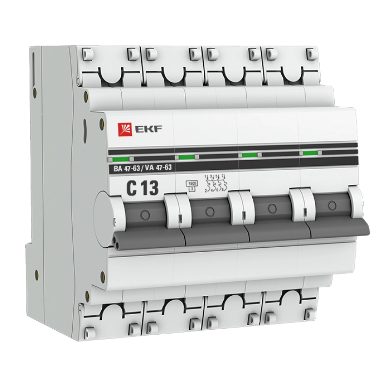   EKF PROxima  47-63 - 4P - 13A - C - 4.5kA - 4M - 400