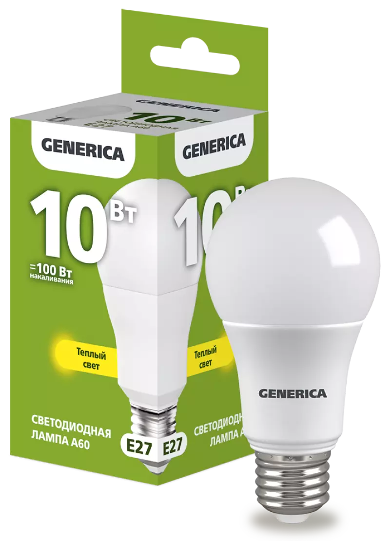  LED A60  10 230 3000 E27 GENERICA