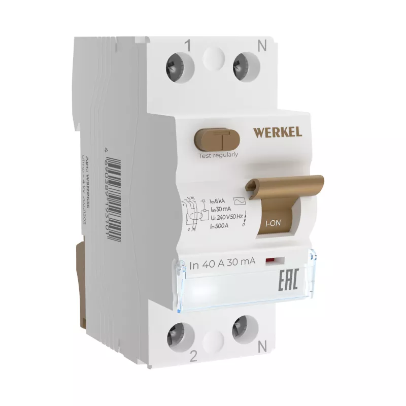    (/) Werkel - 1P+N - 40A - AC - 30mA