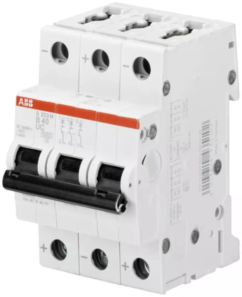   ABB S203M UC - 3P - 6A -  B - 10kA - 3M - 440