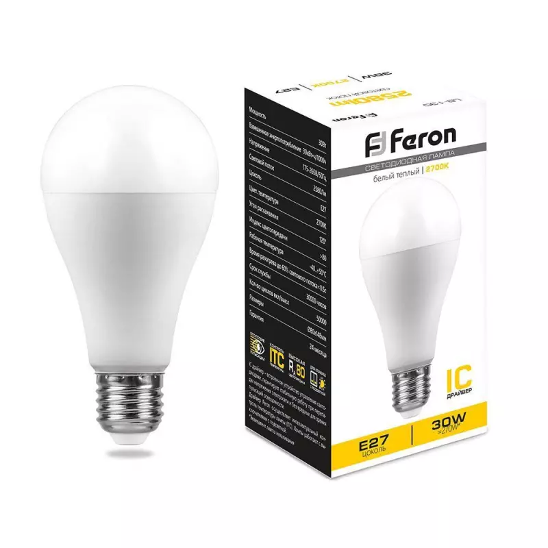   Feron E27 30W 2700K  LB-130 38194