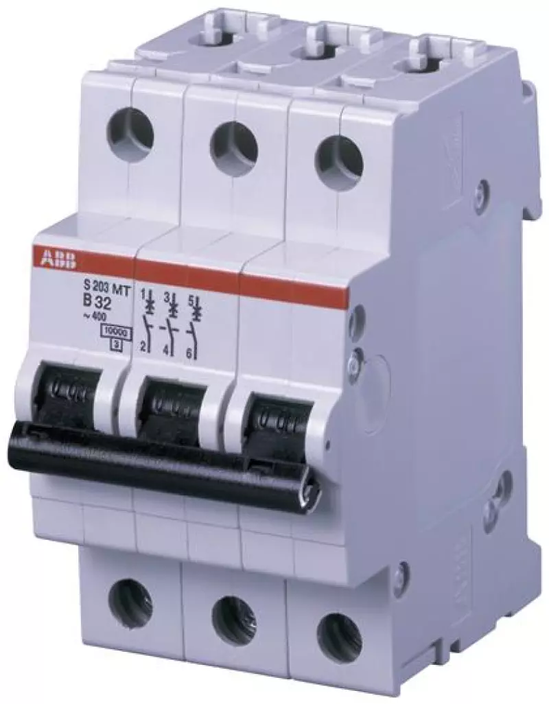   ABB S203MT - 3P - 10A - K - 10kA - 3M - 400