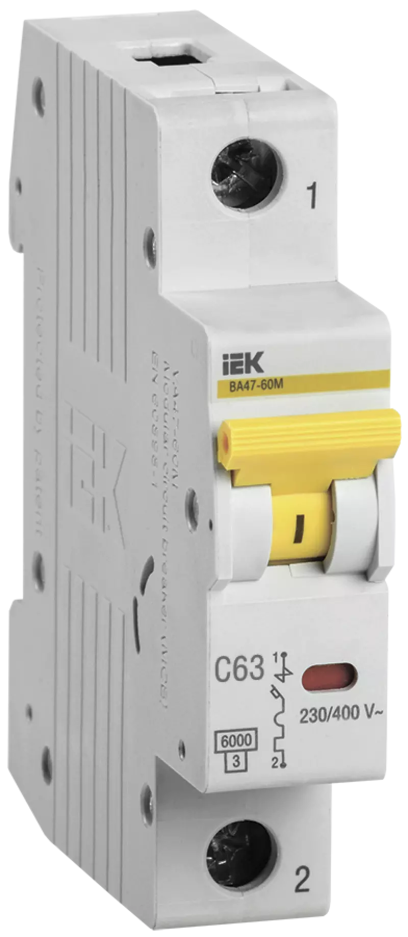   IEK 47-60 - 1P - 63A - C - 6kA - 1M