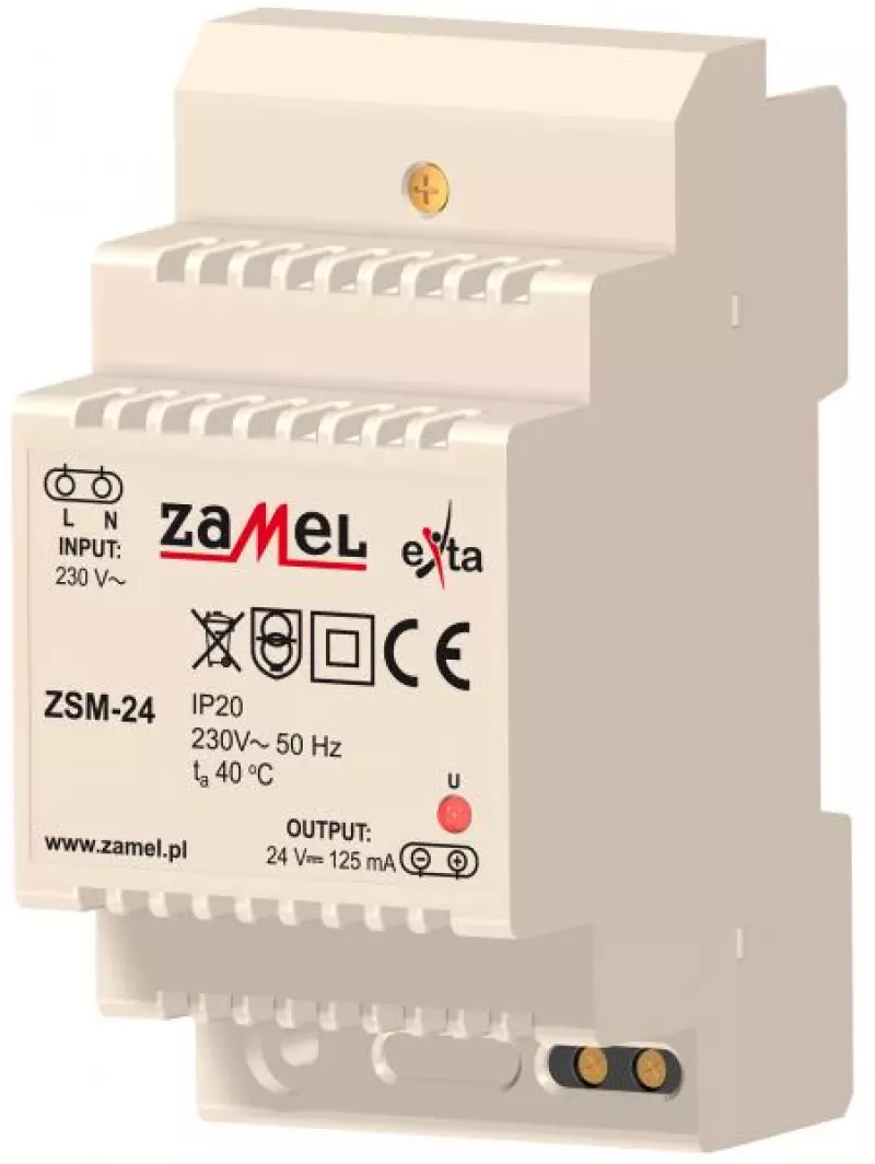    230VAC/24VDC 125 IP20  DIN  3