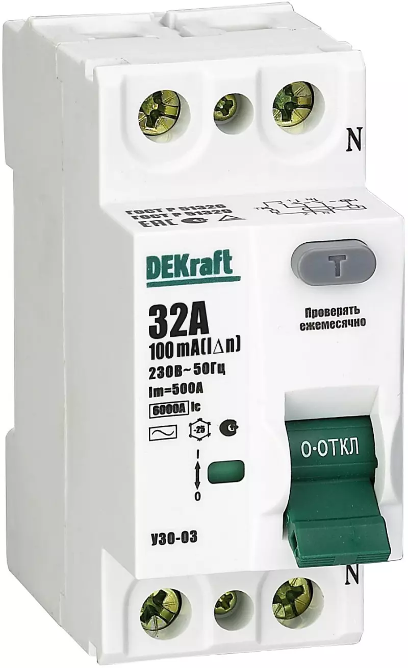    (/) Dekraft -03 - 1P+N - 32A - AC - 100mA