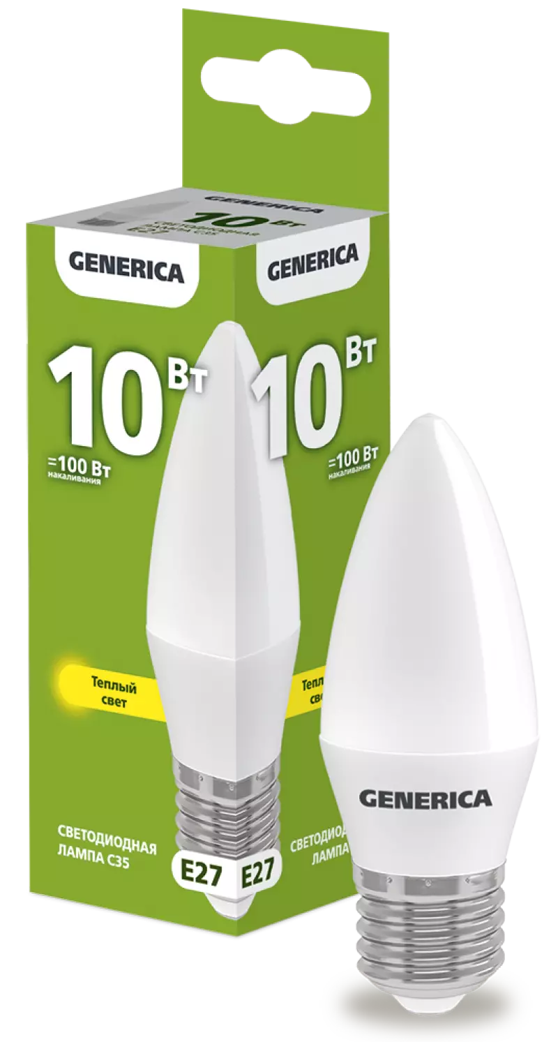  LED C35  10 230 3000 E27 GENERICA