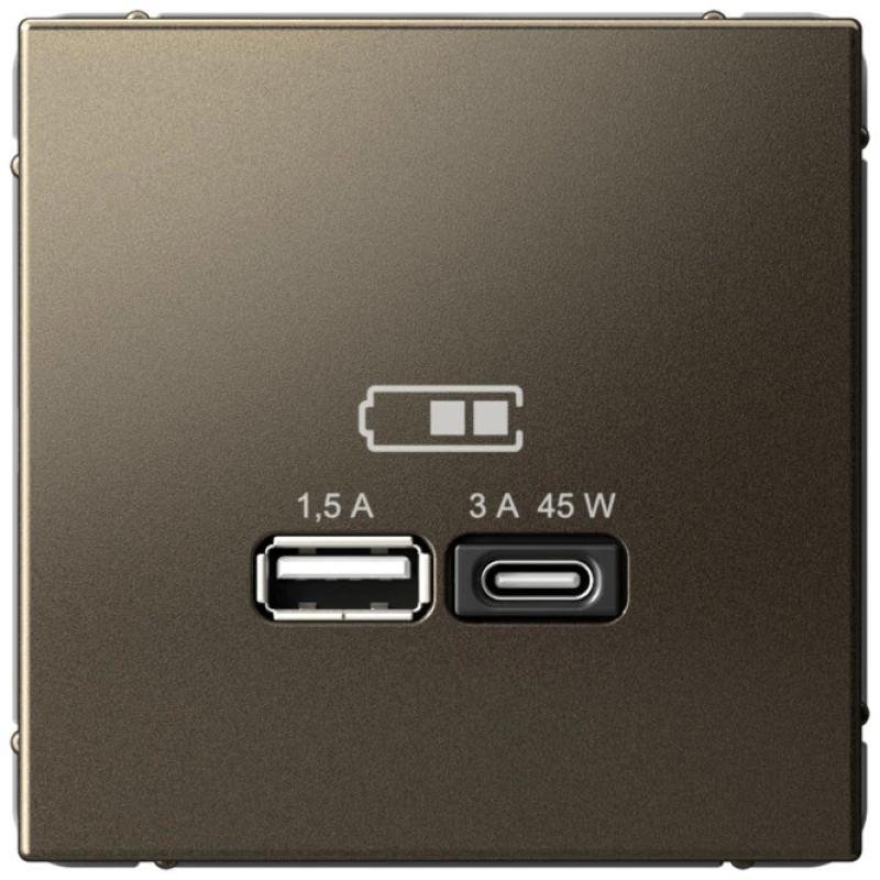   USB Schneider, USB-A + USB-C, 45 ()