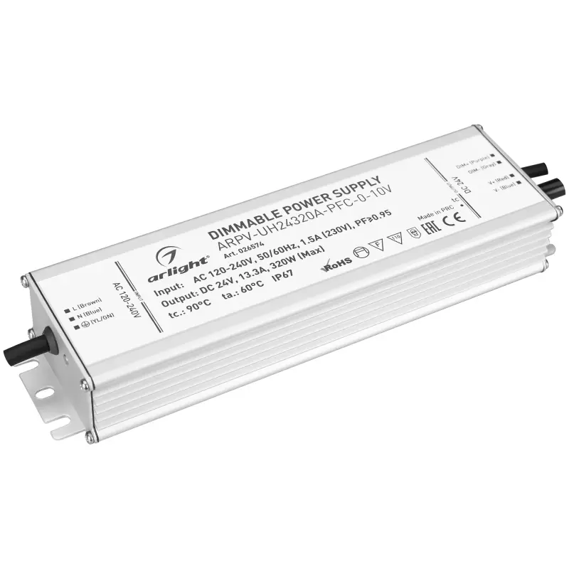   ARPV-UH24320A-PFC-0-10V (24V, 13.3A, 320W)