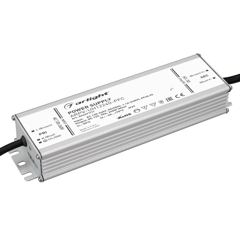   ARPV-UH12240-PFC (12V, 20.0A, 240W) (Arlight, IP67 , 7 )