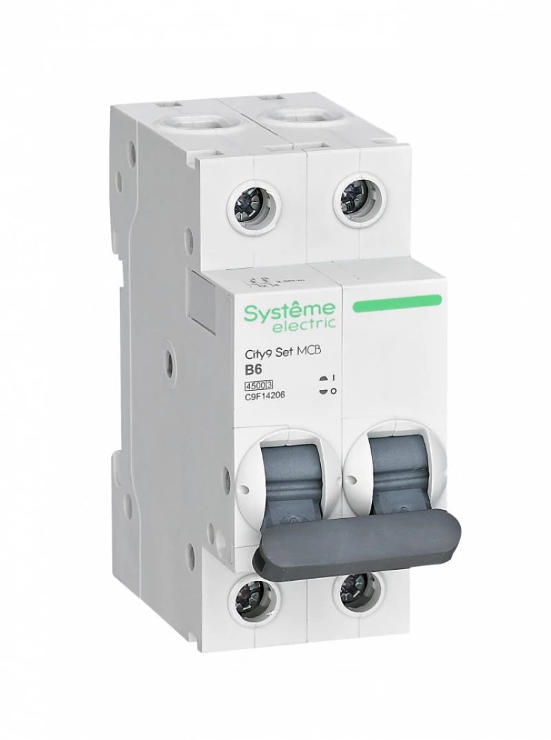   Systeme City9 - 2P - 6A - B - 4.5kA - 2M