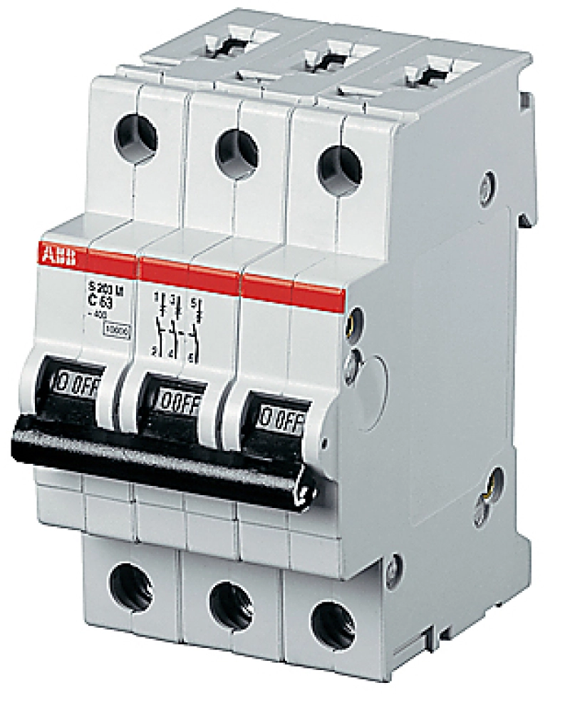   ABB S203P - 3P - 0.75A -  K - 25kA - 3M - 400