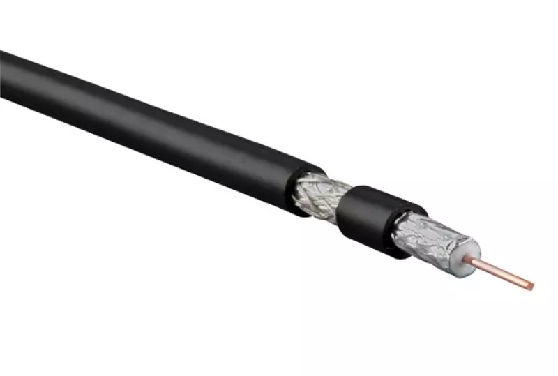 Hyperline COAX-RG6-CU-500   RG-6, 75  (, SAT, CATV),  - 1.00  (, solid),  - +( , 48%)+,  PVC (+75 C - -20 C) ( 500 )