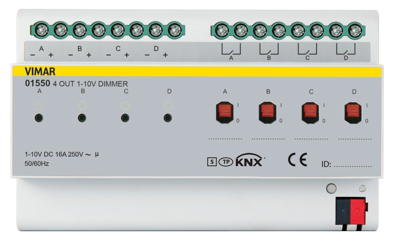      0/1-10V 4  16A KNX