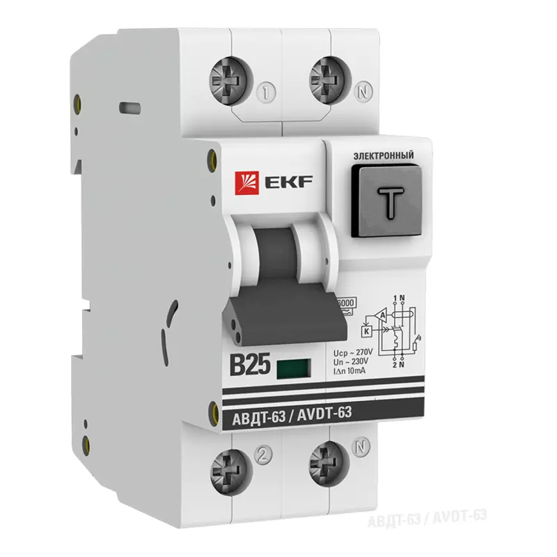   () EKF PROxima -63 - 1P+N - 25A - A - 10mA -  B - 6kA 