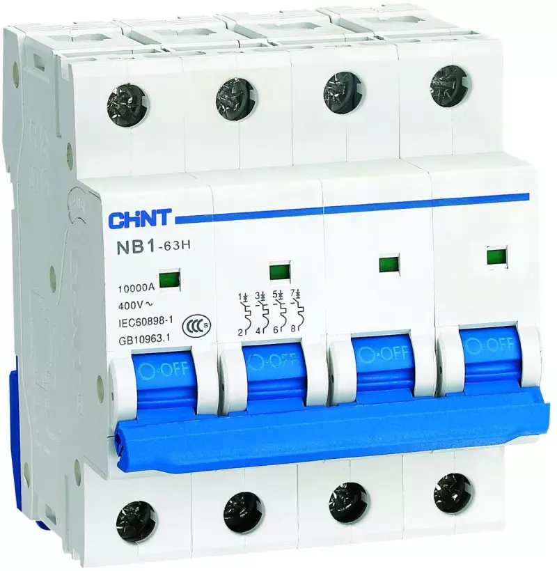   Chint NB1-63H - 4P - 50A -  C - 10kA - 4M - 400 