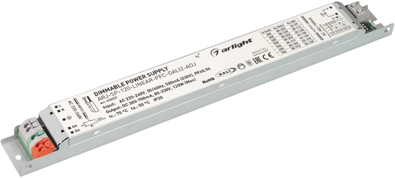   ARJ-SP-120-LINEAR-PFC-DALI2-ADJ (120W, 80-330V, 0.3-0.7A) (Arlight, IP20 , 5 )