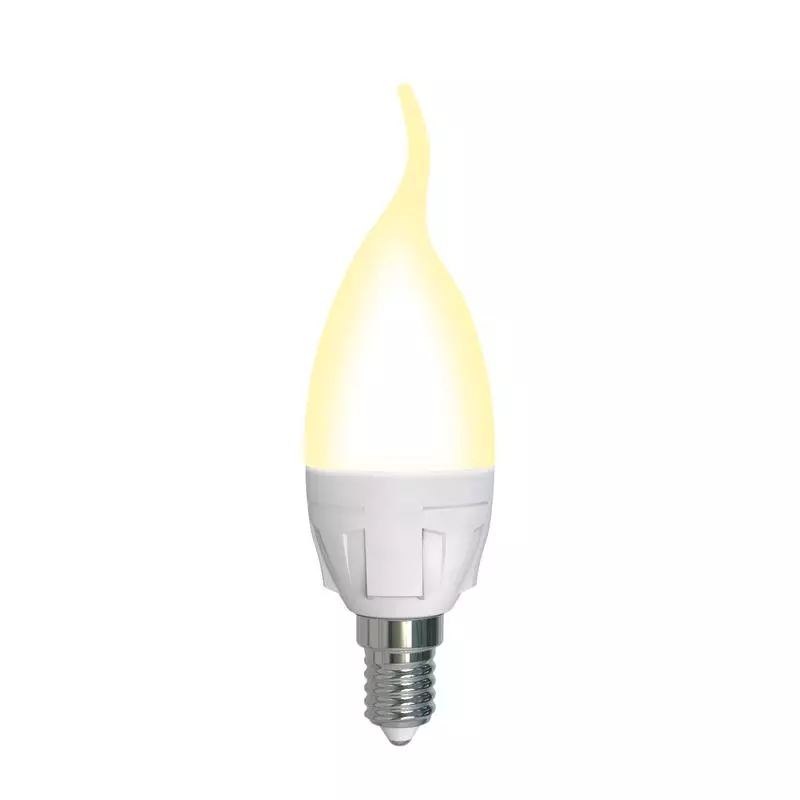 LED-CW37 7W/3000K/E14/FR/DIM PLP01WH  , .    , .  .    (3000K). .  Uniel.