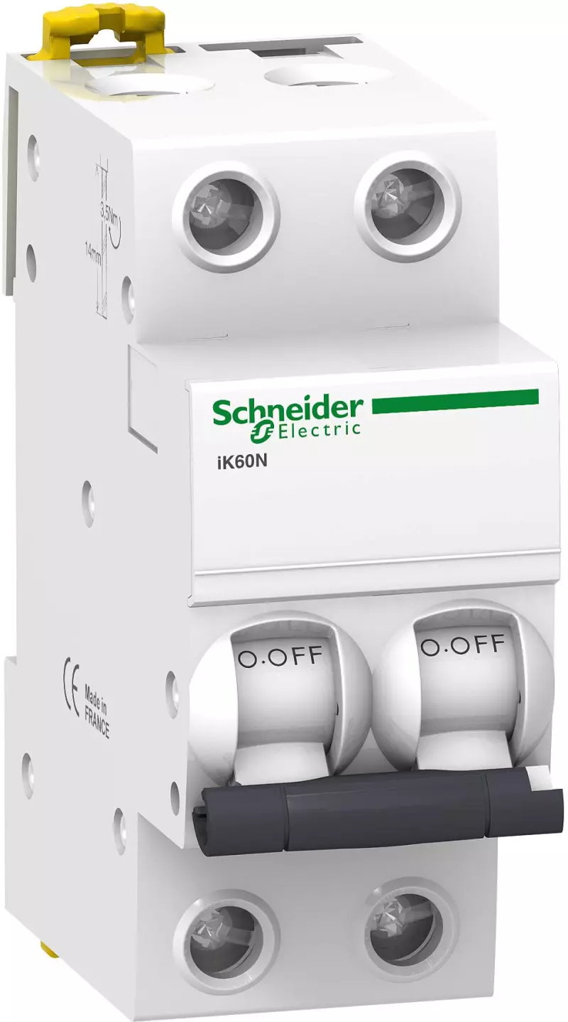   Schneider Acti9 iK60 - 2P - 1A - C - 6kA - 2M - 400