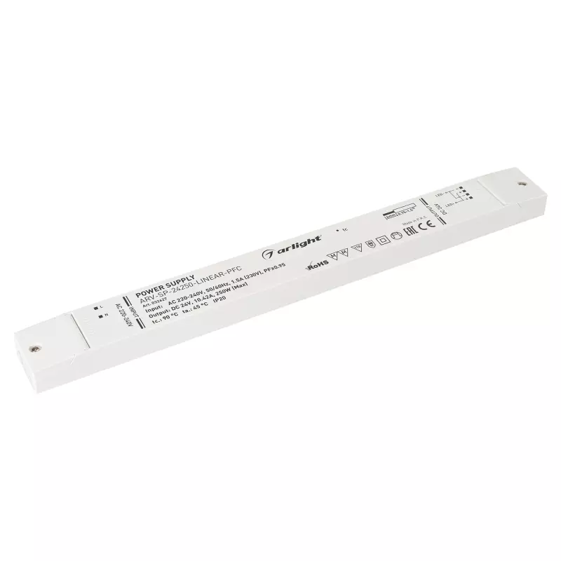   ARV-SP-24250-LINEAR-PFC (24V, 10.42A, 250W) (Arlight, IP20 , 5 )